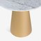 Tavolino da caffè con vassoio in marmo di Carrara e legno laccato color oro di BDV Paris Design Furnitures, Immagine 3