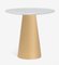 Table Basse avec Plateau en Marbre de Carrare et Bois Laqué Doré de BDV Paris Design Furnitures 1