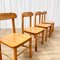 Dining Chairs in Pine, 1970s, Set of 4 3