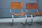 Bauhaus Chairs in Curved Steel & Bovine Leather, Italy, 1970s, Set of 4 10