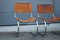Bauhaus Chairs in Curved Steel & Bovine Leather, Italy, 1970s, Set of 4, Image 10