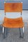 Bauhaus Stühle aus gebogenem Stahl & Rindsleder, 1970er, 4er Set 2