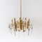 Brass and Glass Chandelier by Gaetano Sciolari, Italy, 1970s, Image 3