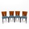 Dining Chairs by Jindrich Halabala, Czechoslovakia, 1930s, Set of 4 1