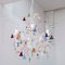 5-Light Chandelier with Colored Pendants in Murano Glass 6