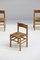 Moderne Esszimmerstühle aus Holz mit geflochtenem Sitz, 1960er, 4er Set 7