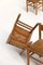 Sillas de comedor modernas de madera con asiento de junco, años 60. Juego de 4, Imagen 10