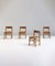 Modern Wooden Dining Room Chairs with a Rush Seat, 1960s, Set of 4, Image 1