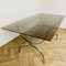 Large Bauhaus Style Smoked Glass & Chrome Dining Table, 1970s 7