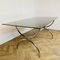 Large Bauhaus Style Smoked Glass & Chrome Dining Table, 1970s 9
