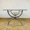 Large Bauhaus Style Smoked Glass & Chrome Dining Table, 1970s 4