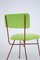 Green and Red Velvet Chairs by BBPR, 1950s, Set of 6 5