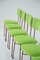 Green and Red Velvet Chairs by BBPR, 1950s, Set of 6 7