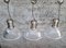 Industrial Pendant Lights in Steel & Crystal from Rossini, Italy, 2000s, Set of 5 2