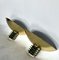 Art Deco Style Gilded Metal and Glass Sconces by SCE, France. 1970s, Set of 2 8
