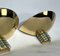 Art Deco Style Gilded Metal and Glass Sconces by SCE, France. 1970s, Set of 2 5