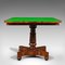 Antique William IV English Fold-Over Card Table, 1835 7