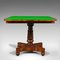 Mesa de juegos plegable William IV antigua, 1835, Imagen 7