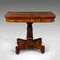 Antique William IV English Fold-Over Card Table, 1835, Image 3