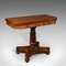 Antique William IV English Fold-Over Card Table, 1835, Image 2