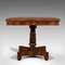 Antique William IV English Fold-Over Card Table, 1835, Image 6