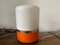 Vintage Orange & White Lamp attributed to Adriano Rampoldi for Europhon 1