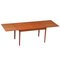 Mid-Century Extendable Teak Dining Table attributed to Niels Otto Møller, 1960s, Image 1