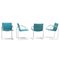 Turquoise Dining Chairs attributed to Pierre Mazairac & Karel Boonzaaijer for Metaform, 1980s, Set of 4 2