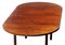 Oval Drop Leaf Dining Table in Rosewood Palisander, 1960s 5