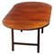 Oval Drop Leaf Dining Table in Rosewood Palisander, 1960s 4