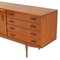 Credenza Mid-Century in teak con ante scorrevoli e cassetti, anni '60, Immagine 7