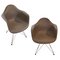 Chocolate Fiberglass Armchairs by Charles & Ray Eames for Herman Miller, Set of 2, Image 1