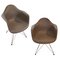 Fauteuils en Fibre de Verre Chocolat par Charles & Ray Eames pour Herman Miller, Set de 2 1