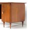 Art Deco Executive Writing Desk in Walnut with Adjustable Brass Legs, 1930s-1950s 5