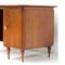 Art Deco Executive Writing Desk in Walnut with Adjustable Brass Legs, 1930s-1950s, Image 5