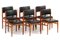 Mid-Century Dining Chairs in Teak & Black Leatherette attributed to Pieter De Bruyne for V-Form, 1960s, Set of 6, Image 1