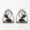 Vintage Handmade Wrought Iron Bookends, 1940s, Set of 2, Image 3