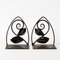 Vintage Handmade Wrought Iron Bookends, 1940s, Set of 2 1
