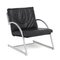 Black Leather Des Lounge Chair attributed to Gerard Van Den Berg for Rohé Noordwolde, 1980s 1