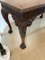 Großer freistehender antiker viktorianischer Tisch aus geschnitztem Mahagoni, 1860er 8