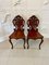 Antique Victorian Mahogany Hall Chairs, 1850s, Set of 2 1