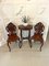 Antique Victorian Mahogany Hall Chairs, 1850s, Set of 2 3
