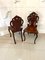 Antique Victorian Mahogany Hall Chairs, 1850s, Set of 2 2