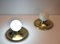 Large Wall Lamps in Brass and Glass by Achille Castiglioni for Flos, 1970s, Set of 2 2