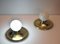 Large Wall Lamps in Brass and Glass by Achille Castiglioni for Flos, 1970s, Set of 2, Image 2