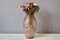 Art Deco Vase aus Gepresstem Rosa Glas, 1930er 8