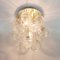 Mid-Century Murano Glass & Brass Flush Mount / Ceiling Light from Doria Leuchten, Germany, 1960s 7
