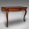 Antique English Victorian Serpentine Console Table, 1840s, Image 1