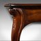 Antique English Victorian Serpentine Console Table, 1840s 7