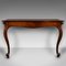 Antique English Victorian Serpentine Console Table, 1840s, Image 2